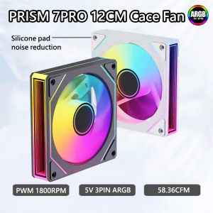 ICE Whale PRISM 7PRO 120mm ARGB Case Fan 1800RPM 4PIN PWM Large Air Volume Silent Cooling Fan