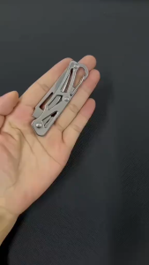 Portable EDC Pocket Folding Knife Lightweight Keychain Fruit Cutter Hollow Handle Utility Knife for Camping & Daily Life