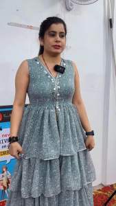 LAUNCHING NEW BEAUTIFUL GEORGETTE 4 FRIL LONG KURTIPERFECT FOR OUTING