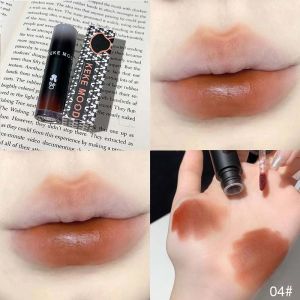 Son Môi Gothic Brown Black Matte Dark Velvet Lâu Trôi Mềm Mại Không Lem Punk Mỹ Phẩm Trang Điểm 3g