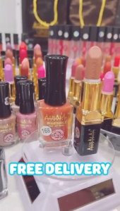 ALHALAL COSMETICS CUSTOMIZED AREEZA GIFT BOX AL-314 (MIXED COLLECTION) LIPSTICK /LIQUID LIPSTICK/NAIL POLISH