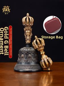 ZANGCUN | Tibetan Style Bell Display Piece Hand Shaker Rattle