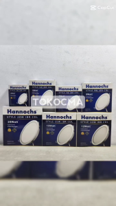 Hannochs Style Lampu Plafon LED Downlight Panel Slim Tipis IBR Bulat 9w 9watt Cahaya Putih