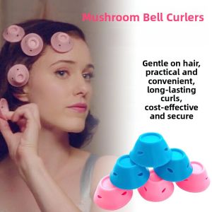 Mushroom Bell Plastic Hair Curler No Damage to Hair Air Bangs Curling Iron Lazy Persons Hair Styling Tool Family Personal Care