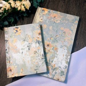 Hebens A5 Oil Painting Style Notebook Dye Diffusion Girls Planner High Aesthetic Value Soft Cover Universal Notebook