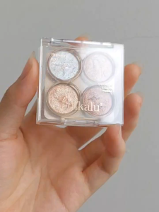 (HCM) Bảng Phấn Mắt Bốn Màu Mi Ni DIKALU Có Nhũ Kim Tuyến Lấp Lánh Ánh Sao Xinh Tông Hồng NâuCam Đất