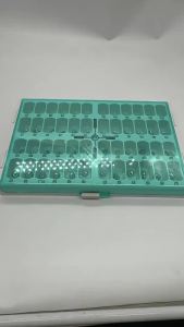 48pcs/box Dental Kid Crowns Preformed Metal Crown Stainless Steel Temporary Crowns Dentistry Orthodontic Materials Therapy Tools