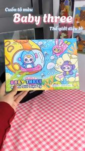 Sách Combo tô màu Baby Three - Thế giới diệu kỳ & Cầu vồng cảm xúc - MGB