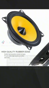 COD LaBo 2 PCS Speaker Pintu Mobil Full Bass Jernih Subwoofer Car HiFi 4 Inch 60W - LB-PS1401D