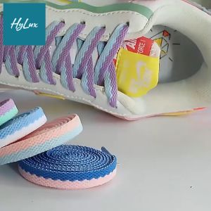 [9 Màu] Dây Giày Pastel Kẻ Sọc Mix Màu Trang Trí Sneaker Hot Trend - Dây Giày HYLUX