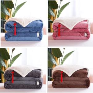 Gifted Winter Flannel Blanket Double Layer Thickening