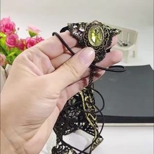 Sarung Tangan Renda Emas a Baru Perdagangan Asing Eropah dan Amerika Gaun Etika R Wanita Rantai Tangan Padanan Aksesori S257