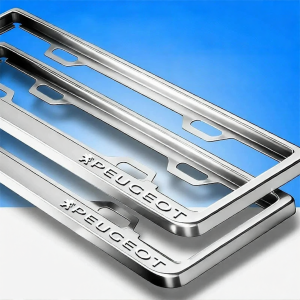 MIAOYUNJU | For Peugeot License Plate Frame Blue/Green Plates