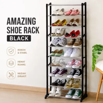 Rak Amazing Shoes Rack / Rak Sepatu 10 Susun / Rak Jilbab Rak Sepatu Serbaguna