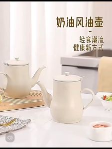 Stainless Steel Oil Pot with Filter Cooking Oil Container Strainer Bacon Saver Grease Keeper Kitchen Gadgets
