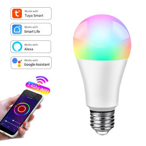 AC 85-265V 12W 15W 18W E27 Alexa Lamp Tuya WiFi Smart LED Light Bulbs APP Control Works with Google Home Alice Bedroom Decor