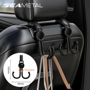 SEAMETAL 4pcs Car Hook Interior Seat Back Hanging Hooks Universal For Car Electric Bike Motorcycle Storage Goods Hanging Hook