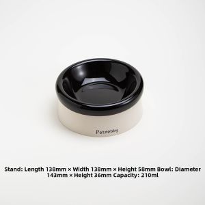Petdebby | Leakproof Large Diameter Raised Pet Bowl