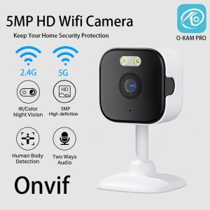 5MP HD Wifi Camera Indoor Mini Home Surveillance Camera Night Vision Two Ways Audio Human Detection O-KAM APP 5G Security CAM