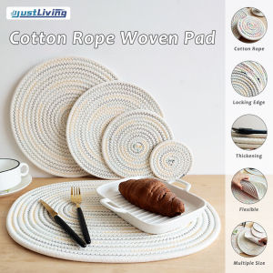 JustLiving 11-40ซม. แผ่นรองป้องกันความร้อน Ins กันลื่นป้องกันเชื้อราทนอุณหภูมิสูง หรือทอนอร์ดิกแสงหรู หราที่รองแผ่นรองชามสำหรับหม้อจานกระทะกลมแผ่นรองแก้วรถไฟเหาะหม้อเก็บอุณหภูมิความร้อน