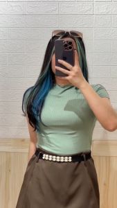 Ollie Turtle Neck Knit Top: Kemeja Pakaian Casual & Nyaman