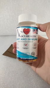 VascuHealth Heart Support Supplement for High Blood Pressure and Heart Disease Herbal formula for body heart care