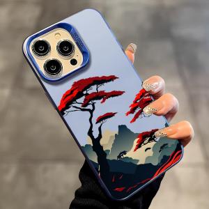Aesthetic Landscape Phone Case For IPhone 17 16 15 14 13 12 11 Pro Max Air Matte Laser Aurora Shockproof Phone Case