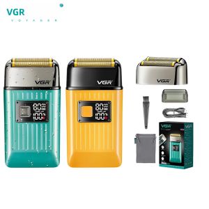 Máy Cạo Râu Điện Đa Chức Năng VGR V-357 Dành Cho Nam Chống Nước IPX6 Tích Hợp Chức Năng Tỉa Và Tạo Kiểu Tóc Màn Hình Kỹ Thuật Số Thông Minh Sử Dụng Được Khi Khô Hoặc Ướt