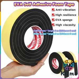 KLIMO EVA Thicken Self Adhesive Foam Tape Door Sealing Strip Noise Insulation Anti-Collision Window Super Strong 5m/2m