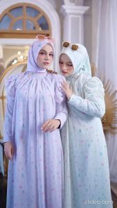 Gamis Syari VIANKA SERIES Syari by ELDEENA Syari - Lebaran Umroh realpic 100%