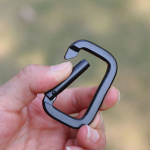 Aluminum Alloy Square Mountaineering Carabiner Tactical Equipment Backpack Portable Tool Supplies Hanging Hook Bag Clip