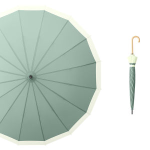 Korean Japanese Style New Minimalist Fresh Long Handle Sun & Rain Umbrella