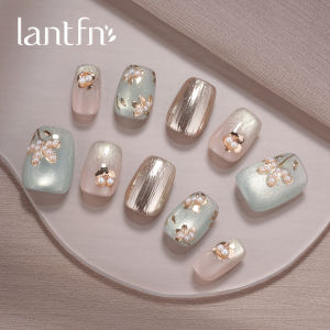 LANTINGFANG | Handmade Golden Cat Eye Temper Nails