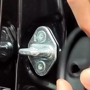 YONGRUN Car Door Lock Cover Caps Anti Rust Scratch Protector Trim Set for Door Latch Strikers Auto Interior Accessory Set Kit