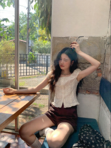 Mixd | French Stylish New Slim Fit Short Sleeve Blouse