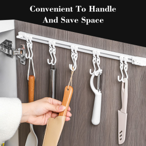 Multi-function track sliding hooks (ten in a row) - Strong sticky wall hooks - Cabinet kitchen storage racks Storage racks⚡PH deliveryIn stock⚡