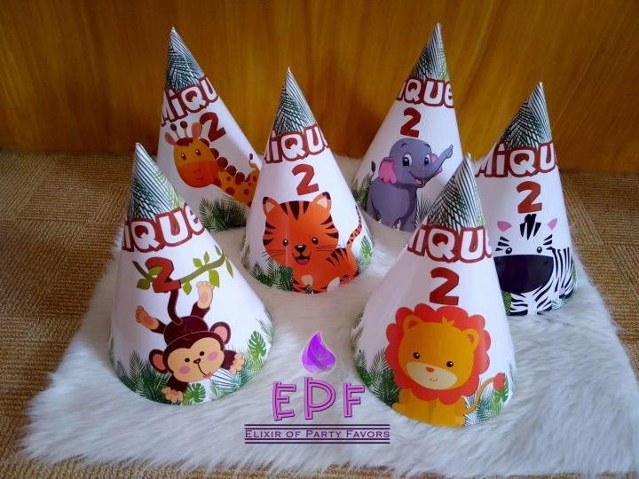 Safari Birthday Party Hat (sold per piece) Lazada PH