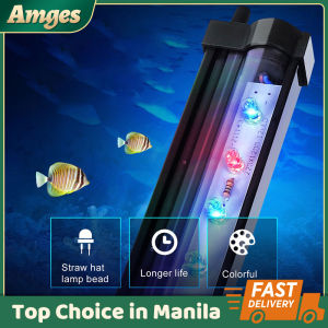 Fish Tank LED Bubble Light Aquarium Light Color Changing Light Colorful Light Waterproof Fish Tank Diving Color Changing Bubble Light Oxygenation + Colorful Lighting
