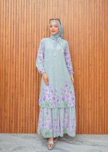 Gamis Malaysia Motif Rempel Bawah