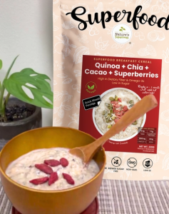 Natures Superfoods Organic Breakfast Cereals: Muesli Porridge 320g - Low Sugar l Gluten Free l No Cooking Required