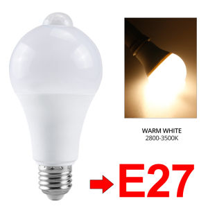 E27 B22 Motion Sensor LED Bulb 85-265V 12W 15W 18W 20W PIR Sensor LED Lamp Auto ON/OFF for Porch Stairs Garage Security Lighting