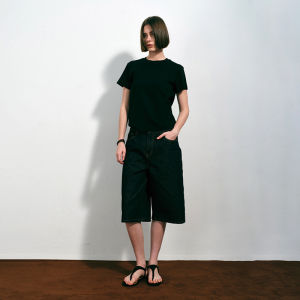 เสื้อยืดแขนสั้นผ้าฝ้ายปักลาย Covertitle คอกลมทรงหลวม ทรงเข้ารูป ระบายอากาศได้ดี สำหรับผู้หญิง ฤดูร้อน 2024