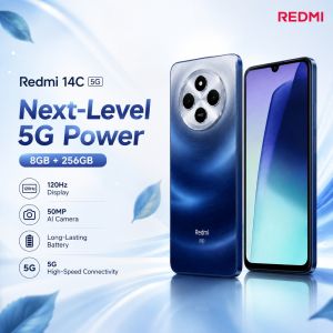 Redmi | Redmi 14C 8GB RAM 256GB ROM Smartphone 6.88 120Hz Display 50MP AI Camera 5160mAh Battery Helio G81-Ultra Dual SIM