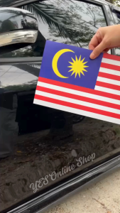 MAGNET SHEET BENDERA KERETA WATERPROOF / BENDERA MALAYSIA / SEMANGAT KEMERDEKAAN PAMER JALUR GEMILANG