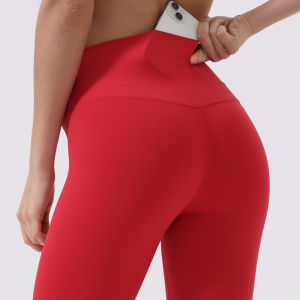 Women Back Waist Pocket High Waist Yoga Legging Women Sport Cropped Pants Butter Athletic Gym Comprehensive Training Jog
