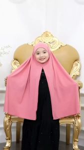 Kerudung Pashmina Anak Instan - Bahan Jersey Lembut Jatuh Adem - Hijab Pastan Anak Perempuan Umur 2-10 Tahun - Pashmina Viral Tiktok