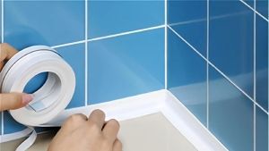 1pc Bathroom Waterproof Wall Stickers Sealing Tapes PVC Adhesive Sealing Strips Sink Edge Tape Kitchen Bathroom Accessories