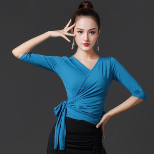 ชุดการเต้นรำทางสังคมสไตล์ลาตินสำหรับ ผู้ใหญ่ ชุดฝึกเต้นสำหรับ ผู้หญิง ชุดเต้นรำแบบโมเดิร์นชูมสำหรับเสื้อทอปป ราคาที่สุด ปริมาณ 24 ลบ