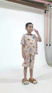 Kiminori MOIZ.ST Setelan Baju Tidur Anak Lengan Pendek
