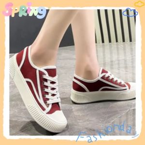 LHFriday ไม่ตกเทรนด์ รองเท้าผ้าใบแฟชั่นผู้หญิง ใส่แล้วระบายอากาศดี ไม่อับแน่นอน น่ารักสุดๆ จิ้มในตะกร้าเลยน้า